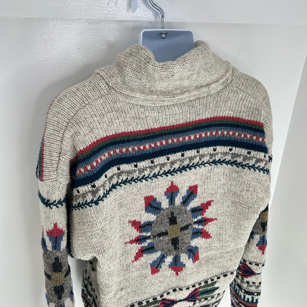 Lost Horizons‎ NWT Handcrafted Cardigan Sweater Size XXL Made In Nepal Southwest - Picture 10 of 15